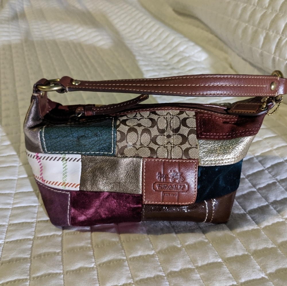 Coach small colorful patchwork mini bag